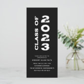 Minimalistisch Senior Afstuderen 2023 Black White (Staand voorkant)