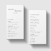 Minimalistisch Simple Wedding Ceremony-programma