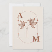 Minimalistisch Sinaasappel teracotta bruilding IV Kaart (Achterkant)