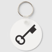 Minimalistisch  sleutelsilhouet sleutelhanger (Voorkant)