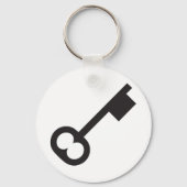 Minimalistisch  sleutelsilhouet sleutelhanger (Achterkant)