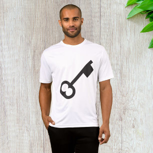 Minimalistisch sleutelsilhouet t-shirt
