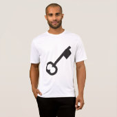 Minimalistisch  sleutelsilhouet t-shirt (Voorkant volledig)