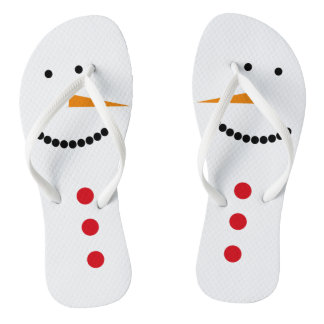 Minimalistisch Snowman Teenslippers