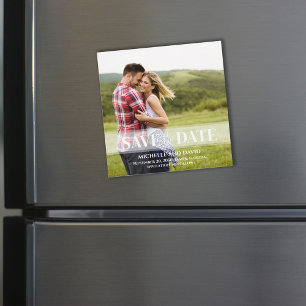 Minimalistisch sparen de Datum Vellum Foto   Magne