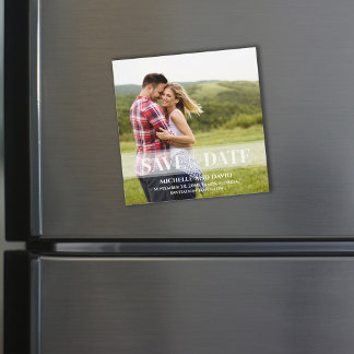 Minimalistisch sparen de Datum Vellum Foto | Magne