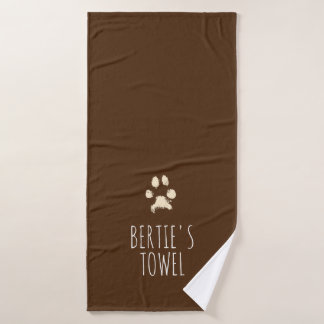 Minimalistisch speciaal aangepast pet voor schildp badhanddoek