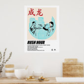 Minimalistisch spitsuur poster (Keuken)