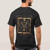 "Minimalistisch Square Logo T-shirt | Moderne flat (Achterkant)