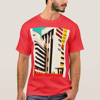 Minimalistisch stadhuis 2 t-shirt