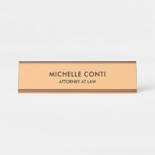 Minimalistisch stijlvol, modern bureau naambordje