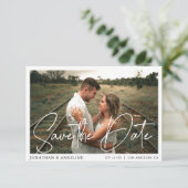 Minimalistisch stijlvol sparen de foto van de datu kaart (Staand voorkant)