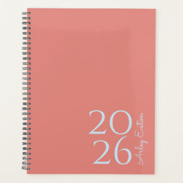 Minimalistisch stoffig Roos op maat persoonlijk Ma Planner