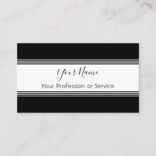 Minimalistisch streekontwerp voor elegante service visitekaartje