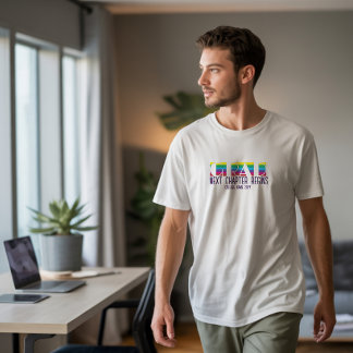 Minimalistisch streepjespatroon voor afstudeerders t-shirt