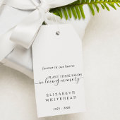 Minimalistisch stuifmeel cadeaulabel