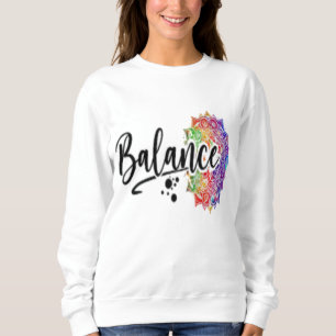 Minimalistisch sweatshirt met 'balans' - Vind uw h