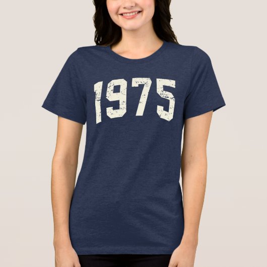 Minimalistisch T-shirt uit 1975 | 50e verjaardag c (Voorkant)
