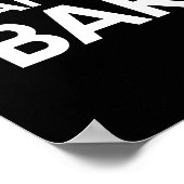 Minimalistisch taakenbord voor zwarte en witte Sno Poster (Hoek)