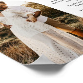 Minimalistisch tabelnummer bij HARLOW met vette fe Poster (Hoek)