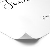 Minimalistisch tabelteken voor voedsel poster (Hoek)