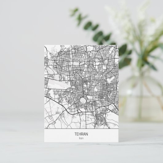 minimalistisch Teheran Iran Briefkaart (Staand voorkant)