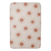 Minimalistisch Terracotta Abstract Boho Zonnepatro Badmat (Voorkant Verticaal)