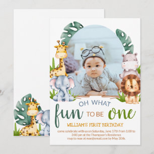 Minimalistisch thema Safari Dierenthema Foto van B Kaart