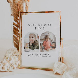 Minimalistisch toen we waren leeftijd foto tafel n