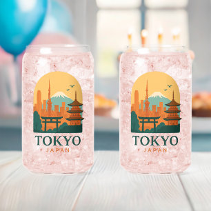 Minimalistisch Tokio Japan Reizen Modern Blikvorm Glas