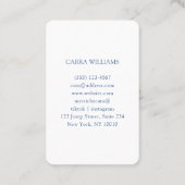 Minimalistisch traditioneel Chinees Visitekaartje (Achterkant)