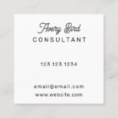 Minimalistisch Trending Water Color Visitekaartje (Achterkant)