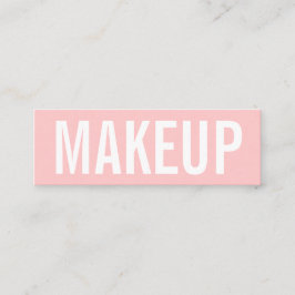 Minimalistisch trendy make-up artiest visitekaartj mini visitekaartje