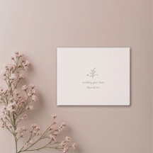 Minimalistisch Trouwgastboek met Initialen en Roze