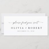 Minimalistisch Trouwhoofd Tafelteken (Voorkant)