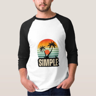 Minimalistisch typografisch ontwerp | Moderne AES T-shirt