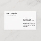 Minimalistisch typografisch Visitekaartje ontwerp (Voorkant)