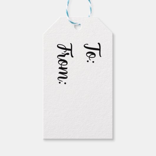 Minimalistisch van en naar cadeau-Labels Cadeaulabel (Voorkant)