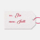 Minimalistisch van kerstcadeautjes voor kerstfeest cadeaulabel (Voorkant (Horizontaal))