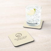 Minimalistisch van wit onroerend goed bier onderzetter (Rechterzijde)