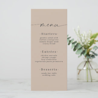 Minimalistisch vaste kleurenzand Khaki beige bruil Menu