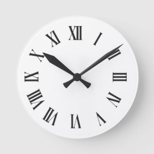 Minimalistisch vectorklokontwerp ronde klok