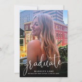 Minimalistisch verticaal vier foto 2023-Afstuderen Kaart (Voorkant)