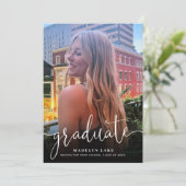 Minimalistisch verticaal vier foto 2023-Afstuderen Kaart (Staand voorkant)
