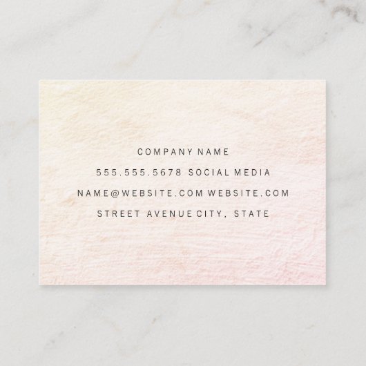 Minimalistisch Vervuild Visitekaartje (Achterkant)