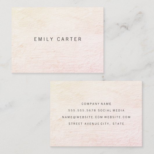 Minimalistisch Vervuild Visitekaartje (Voorkant / Achterkant)