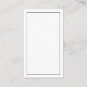 Minimalistisch verzoek om ontvangst informatiekaartje (Achterkant)