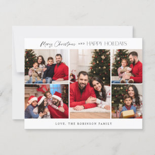 Minimalistisch vijf-fotokerst voor de zoete - klei