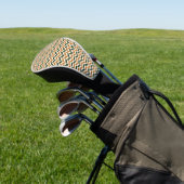 Minimalistisch visgraat naadloos patroon golfheadcover (Insitu)