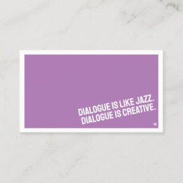 minimalistisch Visitekaartje